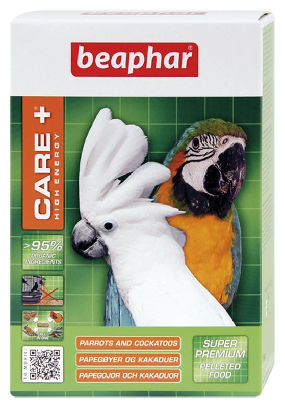 Beaphar Care+ High Energy Parrot And Cockatoo 1kg